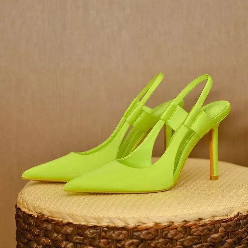Slingback-hakken - Puntige neus - Hoge hak - Slingback-pumps - Dameshakken-Hallo Susanne