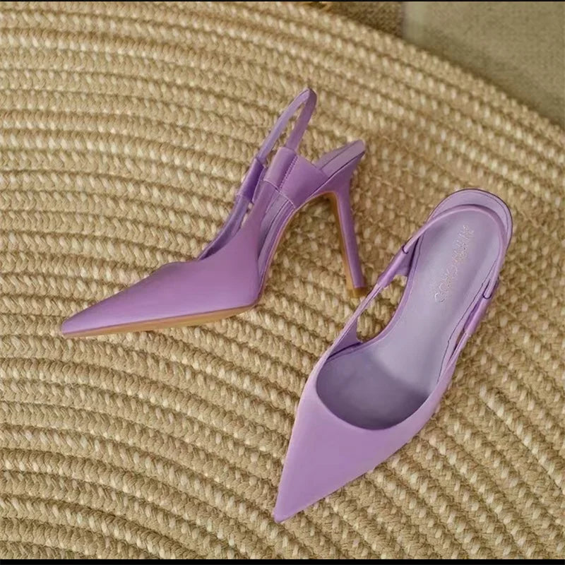 Slingback-hakken - Puntige neus - Hoge hak - Slingback-pumps - Dameshakken-Hallo Susanne