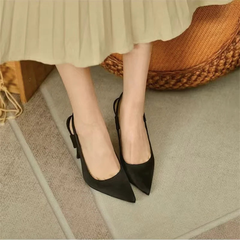 Slingback-hakken - Puntige neus - Hoge hak - Slingback-pumps - Dameshakken-Hallo Susanne