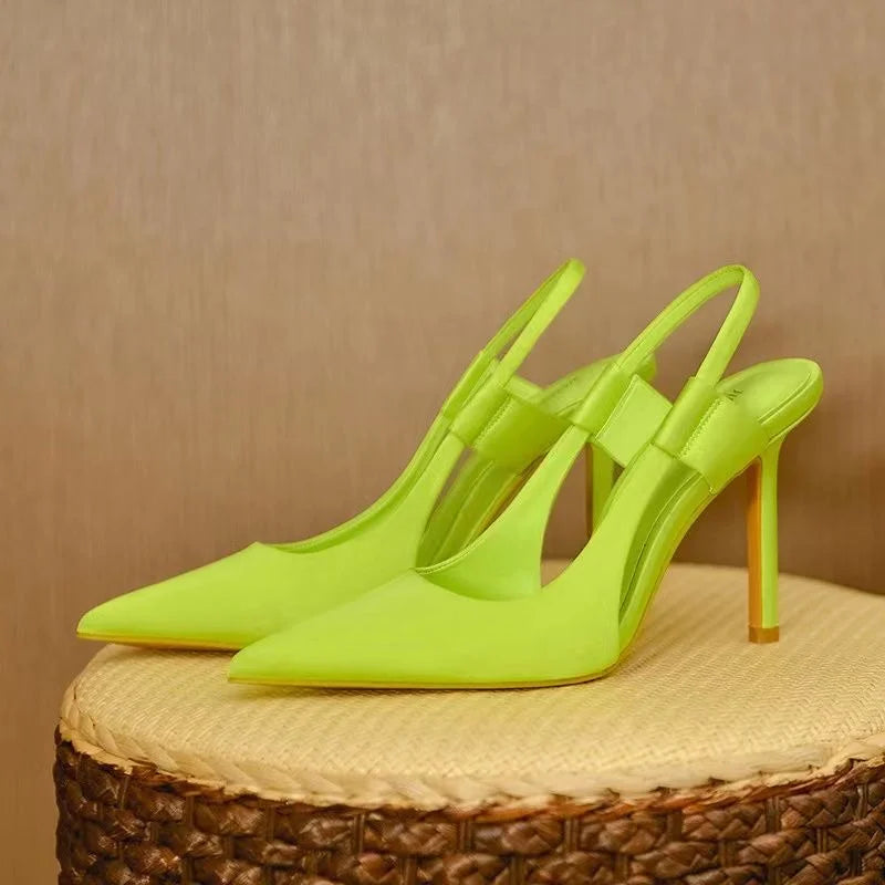 Slingback-hakken - Puntige neus - Hoge hak - Slingback-pumps - Dameshakken-Hallo Susanne