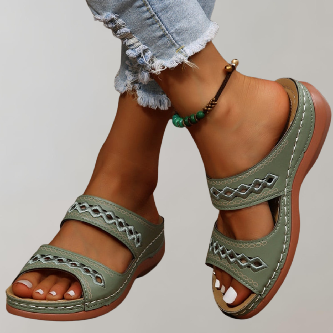 Slip-On Sandalen - Ergonomische orthopedische zomersandalen voor dames-Hallo Susanne