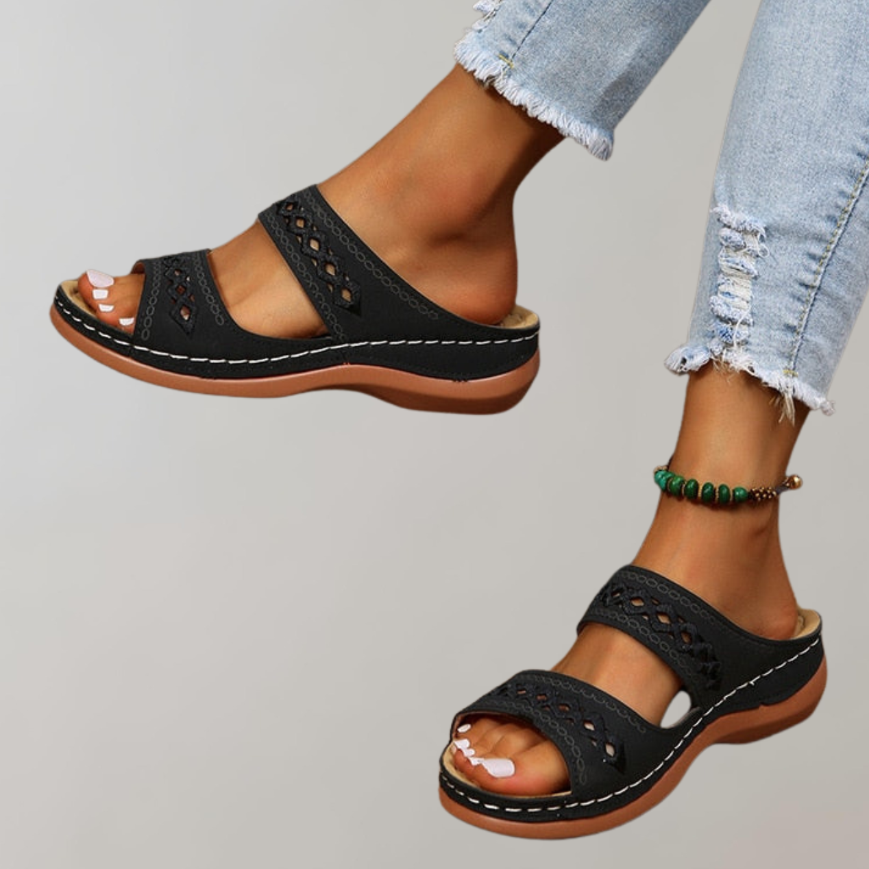 Slip-On Sandalen - Ergonomische orthopedische zomersandalen voor dames-Hallo Susanne