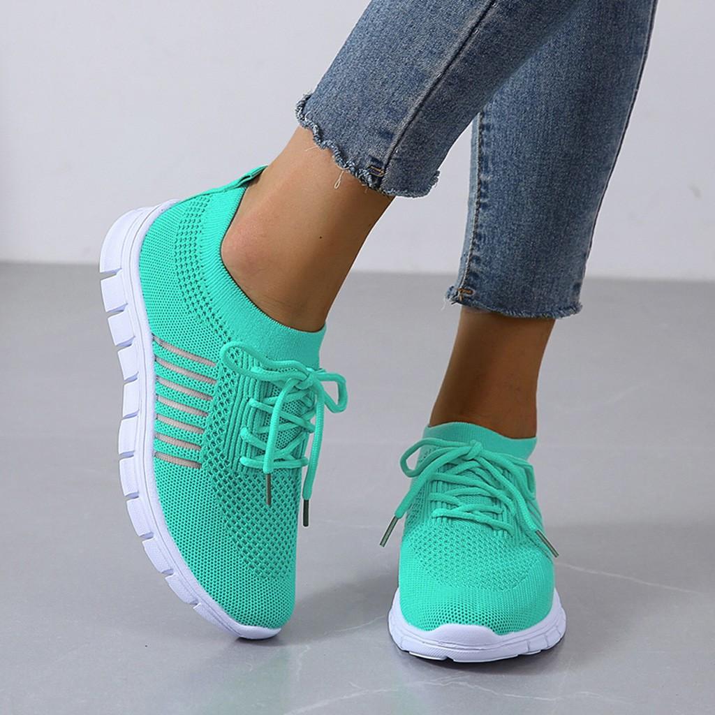 Slip-On Sneakers - Ademend- Orthopedisch - Mesh Sneakers - Damestrainers-Hallo Susanne