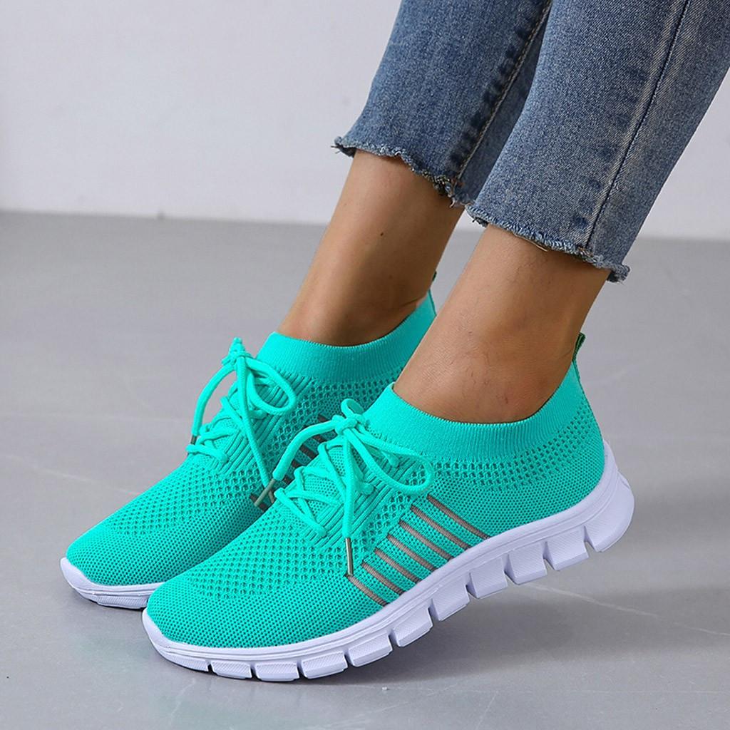 Slip-On Sneakers - Ademend- Orthopedisch - Mesh Sneakers - Damestrainers-Hallo Susanne