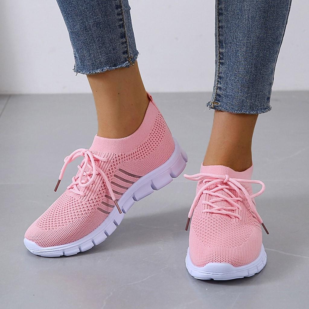 Slip-On Sneakers - Ademend- Orthopedisch - Mesh Sneakers - Damestrainers-Hallo Susanne