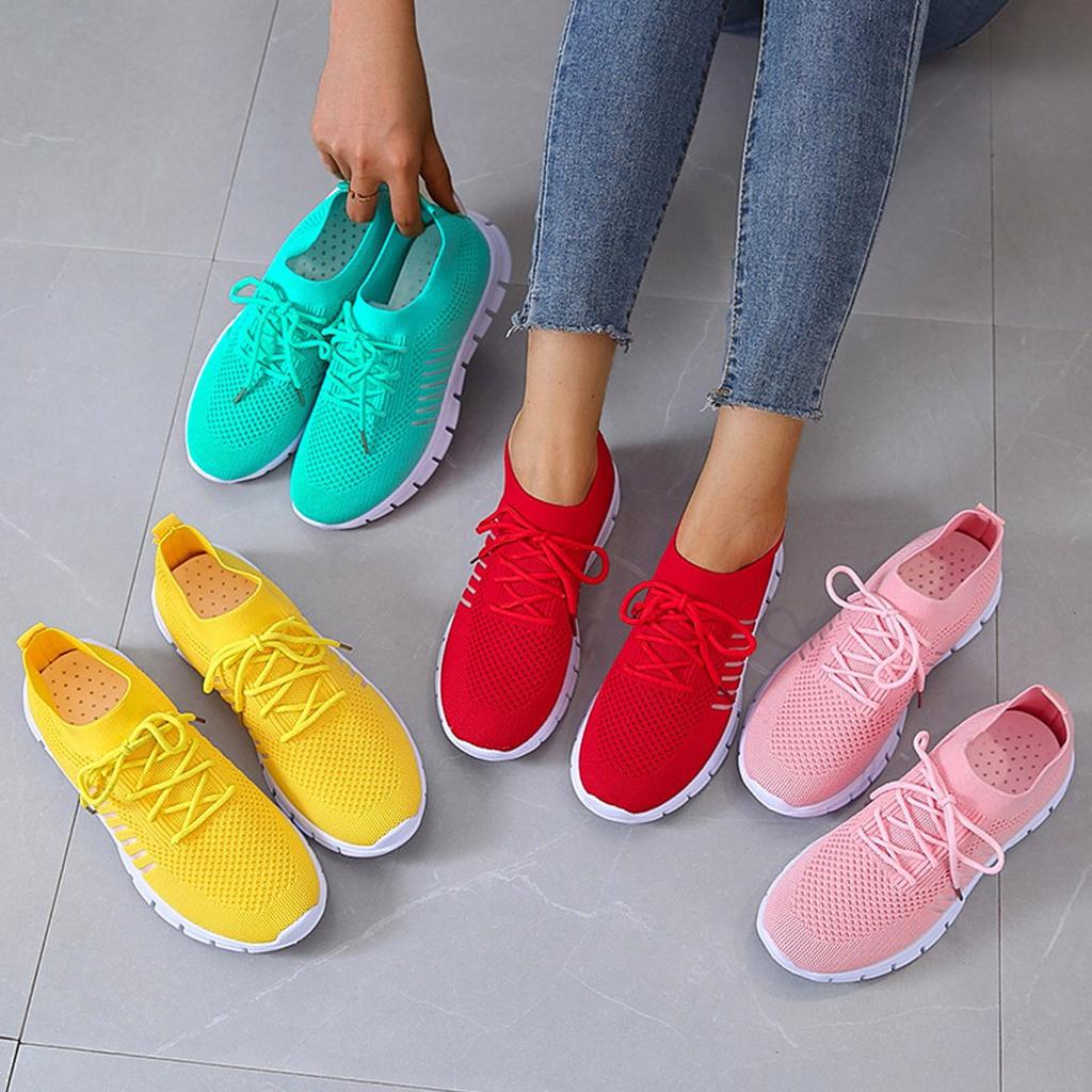 Slip-On Sneakers - Ademend- Orthopedisch - Mesh Sneakers - Damestrainers-Hallo Susanne