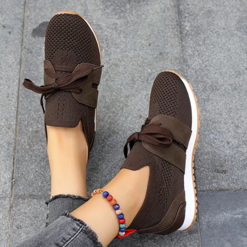Slip-On Sneakers - Orthopedische wandelschoenen van mesh voor dames-Hallo Susanne
