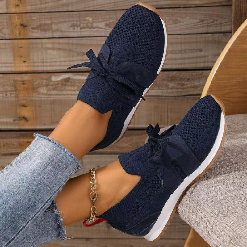Slip-On Sneakers - Orthopedische wandelschoenen van mesh voor dames-Hallo Susanne