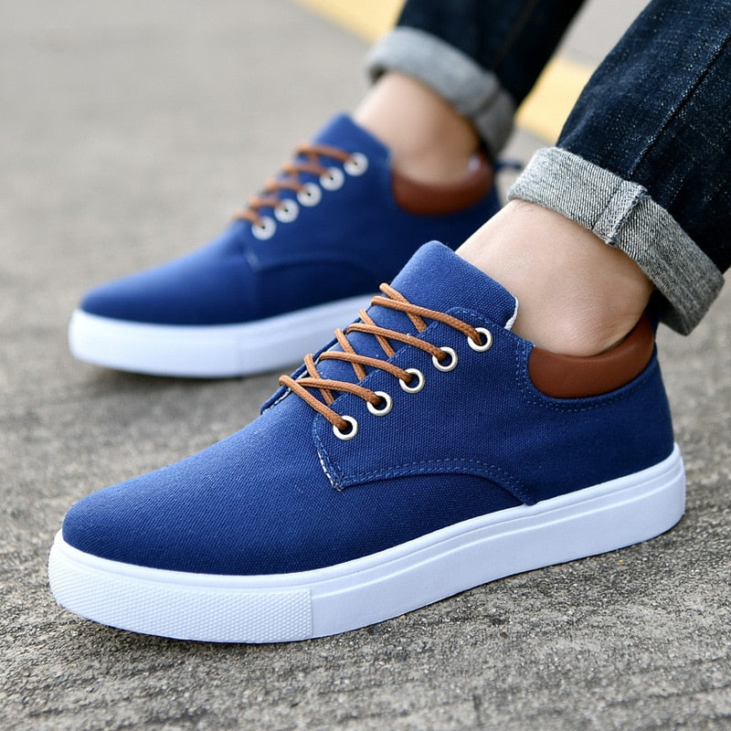 Slip-on Sneakers - Canvas Vrijetijdssneakers voor heren-Hallo Susanne