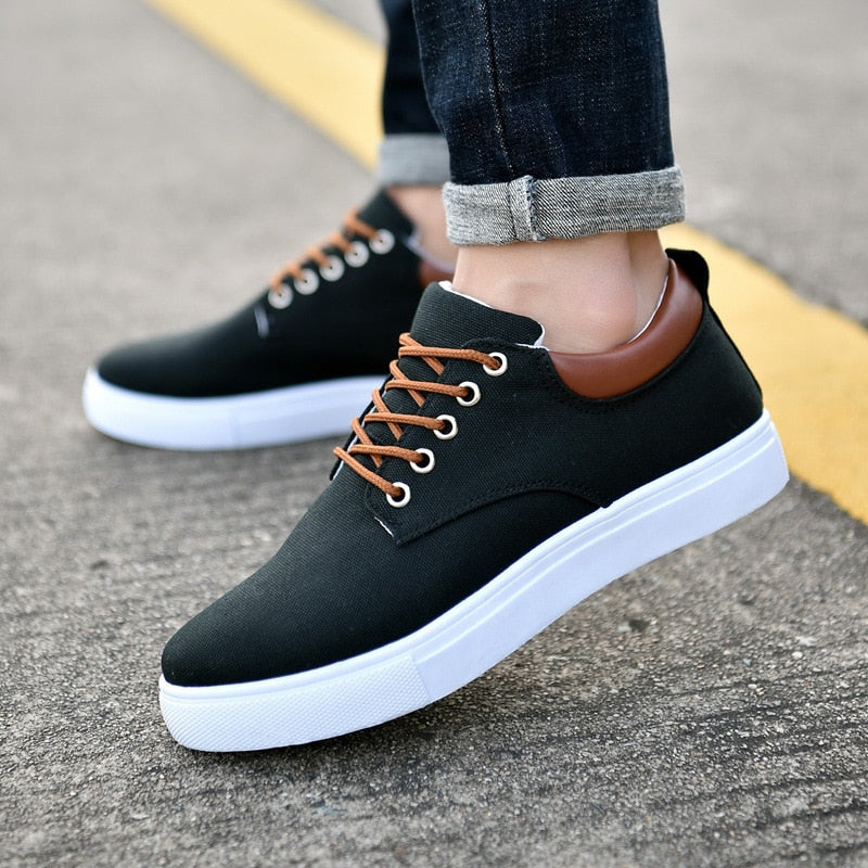 Slip-on Sneakers - Canvas Vrijetijdssneakers voor heren-Hallo Susanne