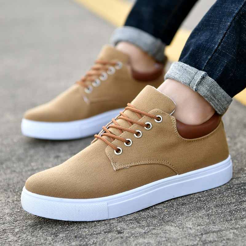 Slip-on Sneakers - Canvas Vrijetijdssneakers voor heren-Hallo Susanne