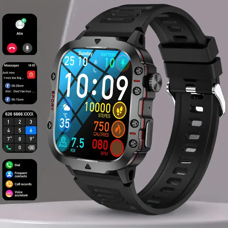 Smartwatch - Digitaal - Slaapmonitor - Fitness tracker - Slimme horloges voor mannen-Hallo Susanne