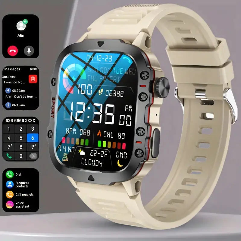 Smartwatch - Digitaal - Slaapmonitor - Fitness tracker - Slimme horloges voor mannen-Hallo Susanne