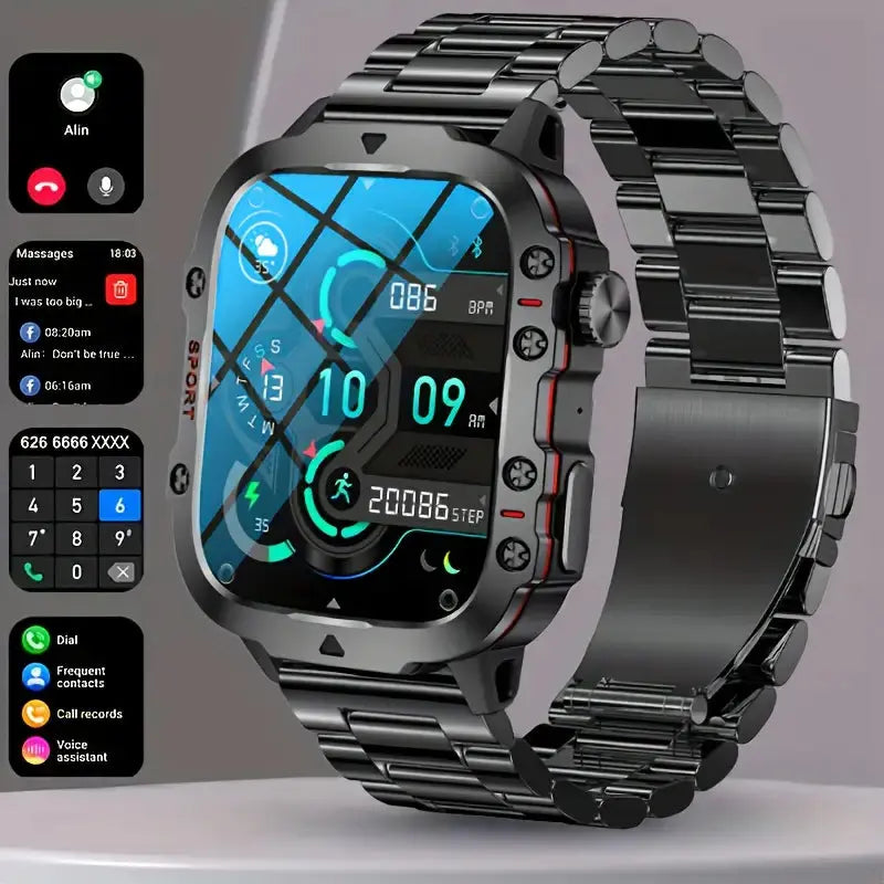 Smartwatch - Digitaal - Slaapmonitor - Fitness tracker - Slimme horloges voor mannen-Hallo Susanne