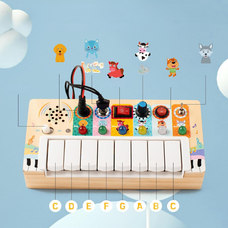 Speelgoedkeyboard - Mini-speelgoedpianokeyboard voor peuters-Hallo Susanne