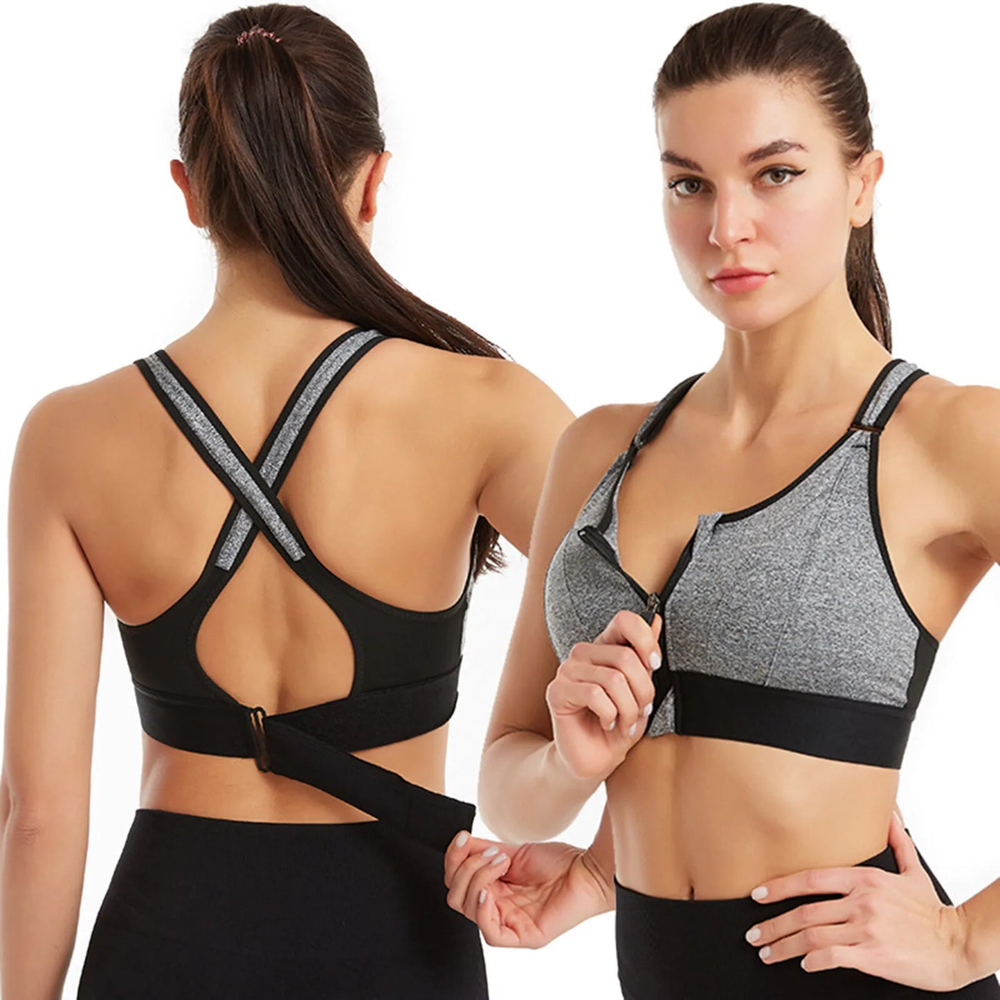 Sportbeha | Front Fastening | Verstelbaar | Front Zip Sportbeha | Sportbeha-Hallo Susanne