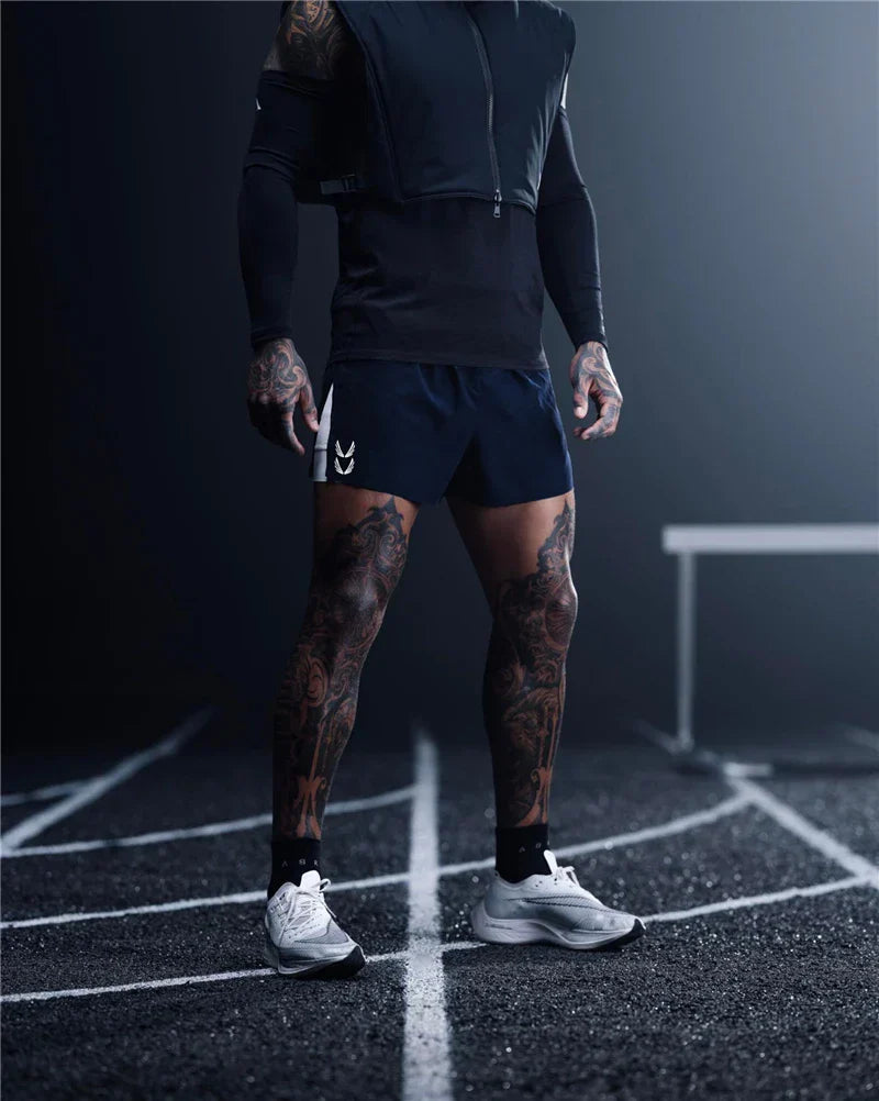Sportshort | Koord | 2-in-1 | Sportshort | Hardloopshort voor heren-Hallo Susanne