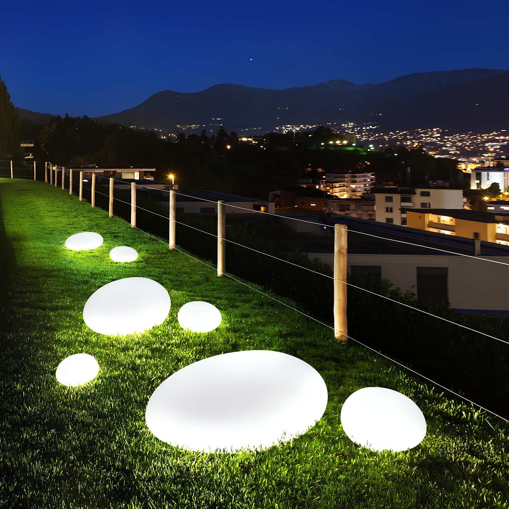 Stenen Lamp - Oplaadbare USB Buiten Patio Tuinverlichting-Hallo Susanne