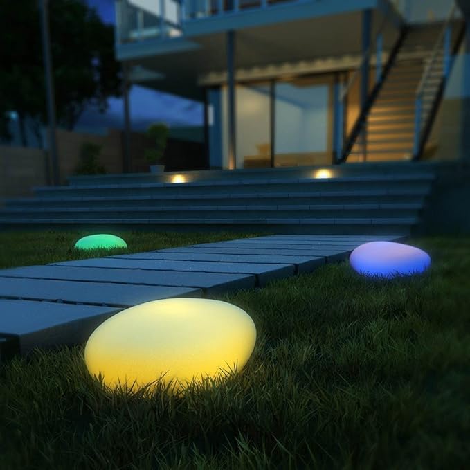Stenen Lamp - Oplaadbare USB Buiten Patio Tuinverlichting-Hallo Susanne