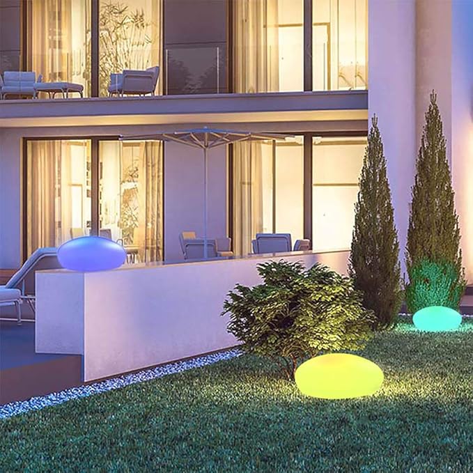 Stenen Lamp - Oplaadbare USB Buiten Patio Tuinverlichting-Hallo Susanne