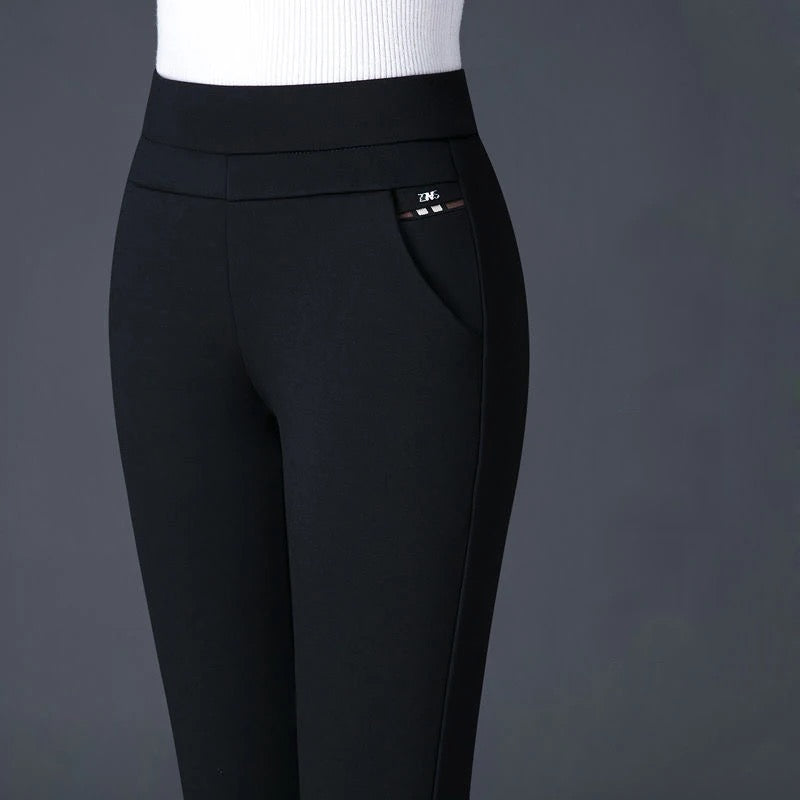 Stretch Broek - Formele High Waisted Skinny Broek voor dames-Hallo Susanne