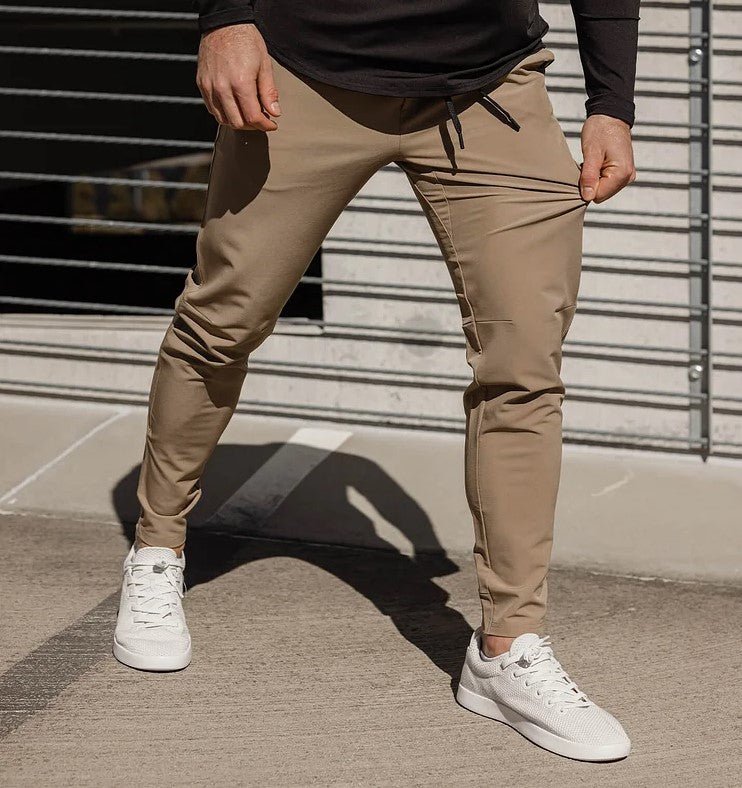 Stretch Broek - Heren Casual Elastische Taille Skinny Broek-Hallo Susanne