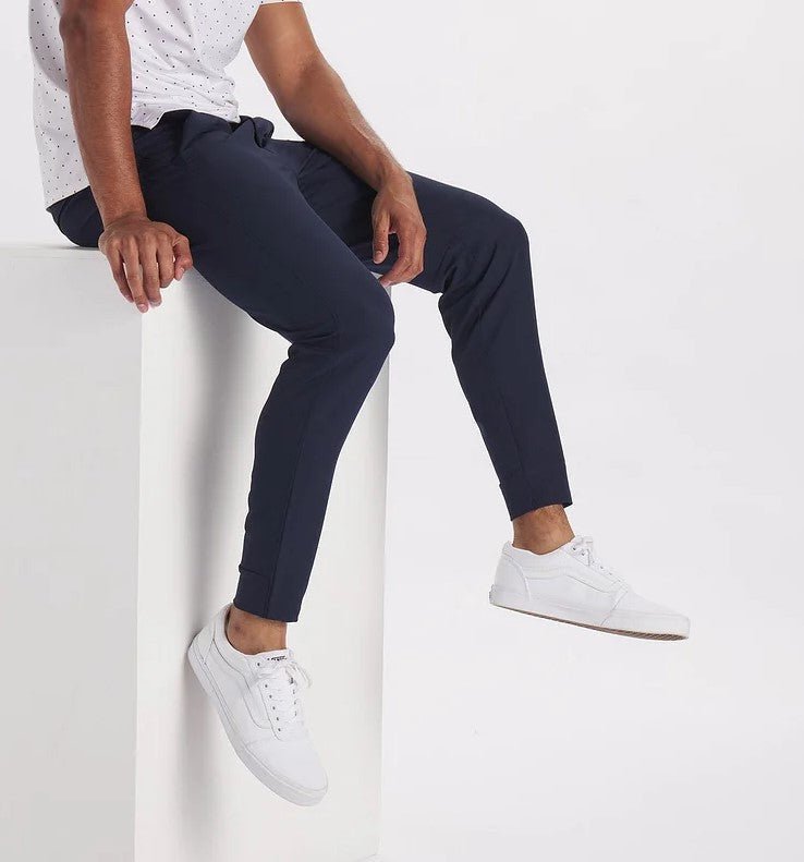 Stretch Broek - Heren Casual Elastische Taille Skinny Broek-Hallo Susanne