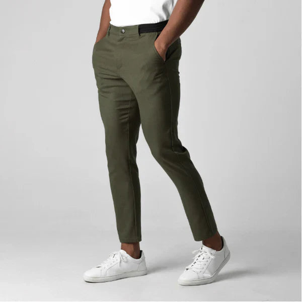 Stretch Broek - Heren Casual Elastische Taille Skinny Broek-Hallo Susanne