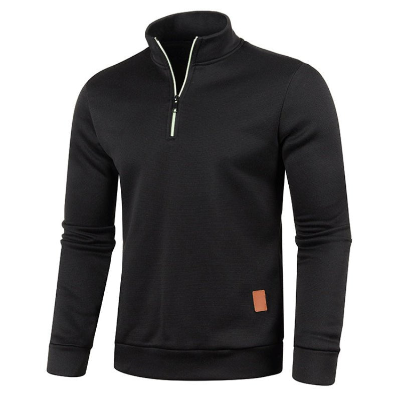Sweater met Kwart Ritssluiting | Lange Mouwen | Hoge Hals | Pullover met Halve Ritssluiting | Sweaters met Kwart Ritssluiting voor heren-Hallo Susanne