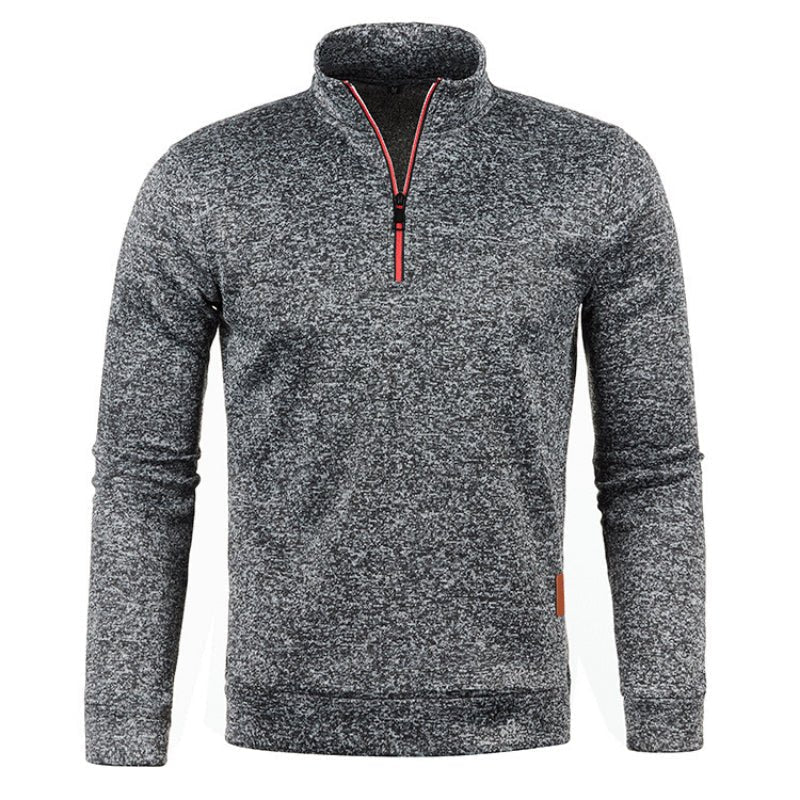 Sweater met Kwart Ritssluiting | Lange Mouwen | Hoge Hals | Pullover met Halve Ritssluiting | Sweaters met Kwart Ritssluiting voor heren-Hallo Susanne