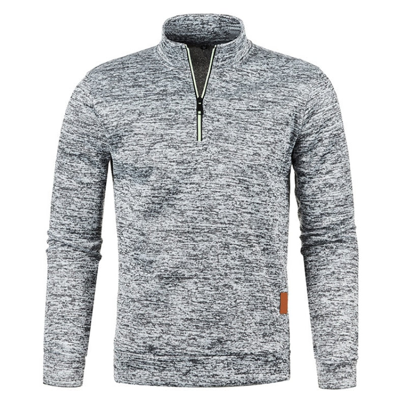 Sweater met Kwart Ritssluiting | Lange Mouwen | Hoge Hals | Pullover met Halve Ritssluiting | Sweaters met Kwart Ritssluiting voor heren-Hallo Susanne