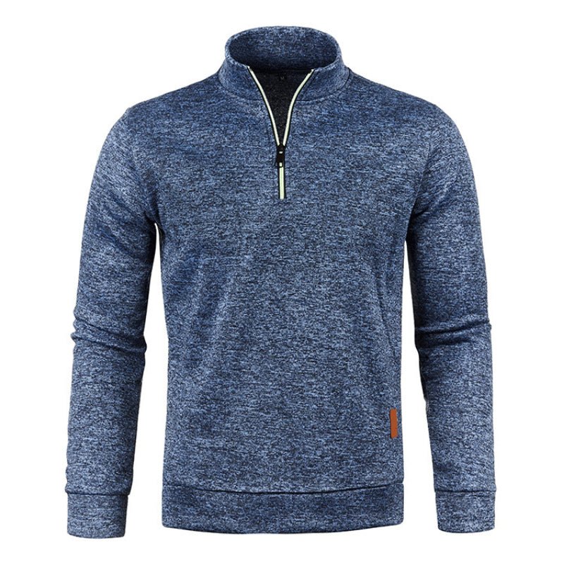 Sweater met Kwart Ritssluiting | Lange Mouwen | Hoge Hals | Pullover met Halve Ritssluiting | Sweaters met Kwart Ritssluiting voor heren-Hallo Susanne