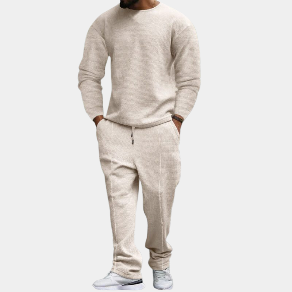 Sweatpak | Lange Mouwen | Rechte Pijpen | Sweatshirt en Joggers Set | Heren Joggingpak Sets-Hallo Susanne