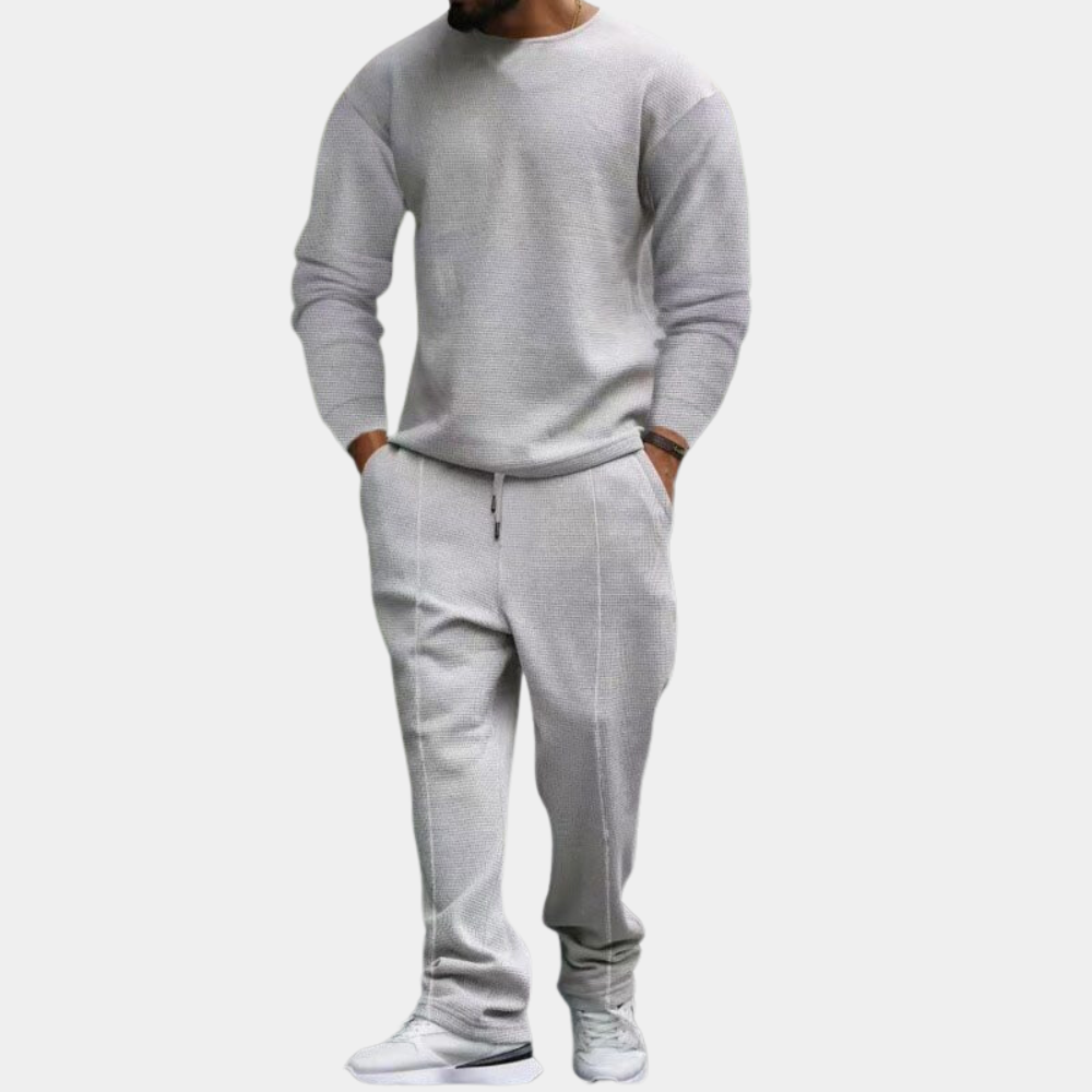 Sweatpak | Lange Mouwen | Rechte Pijpen | Sweatshirt en Joggers Set | Heren Joggingpak Sets-Hallo Susanne