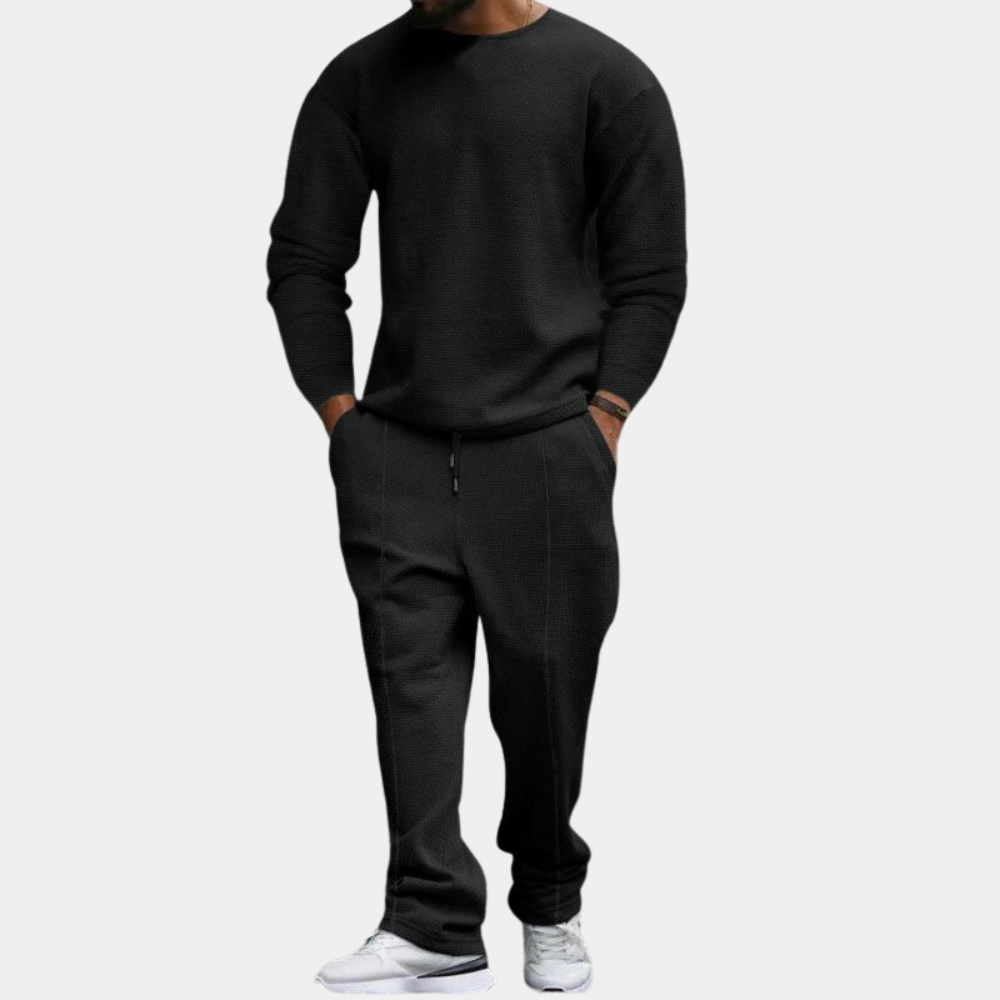 Sweatpak | Lange Mouwen | Rechte Pijpen | Sweatshirt en Joggers Set | Heren Joggingpak Sets-Hallo Susanne