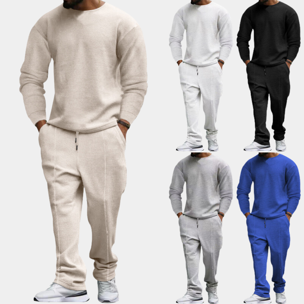 Sweatpak | Lange Mouwen | Rechte Pijpen | Sweatshirt en Joggers Set | Heren Joggingpak Sets-Hallo Susanne