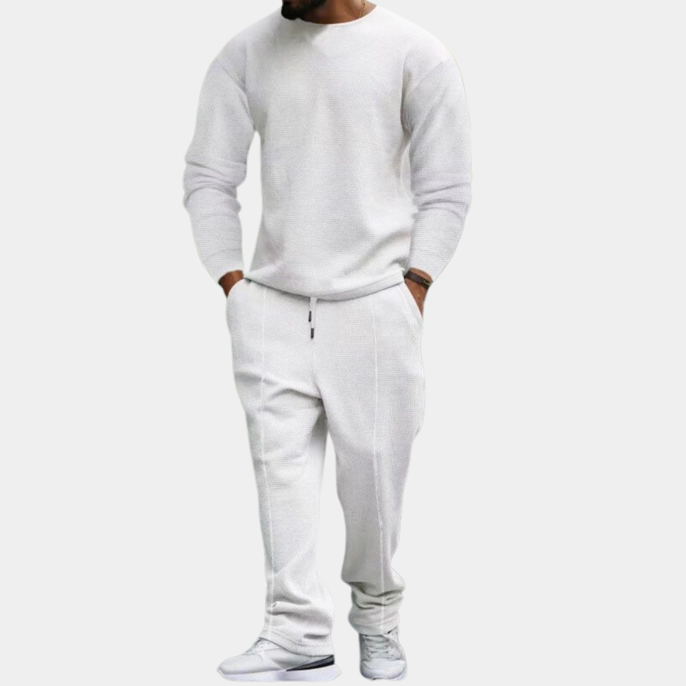 Sweatpak | Lange Mouwen | Rechte Pijpen | Sweatshirt en Joggers Set | Heren Joggingpak Sets-Hallo Susanne
