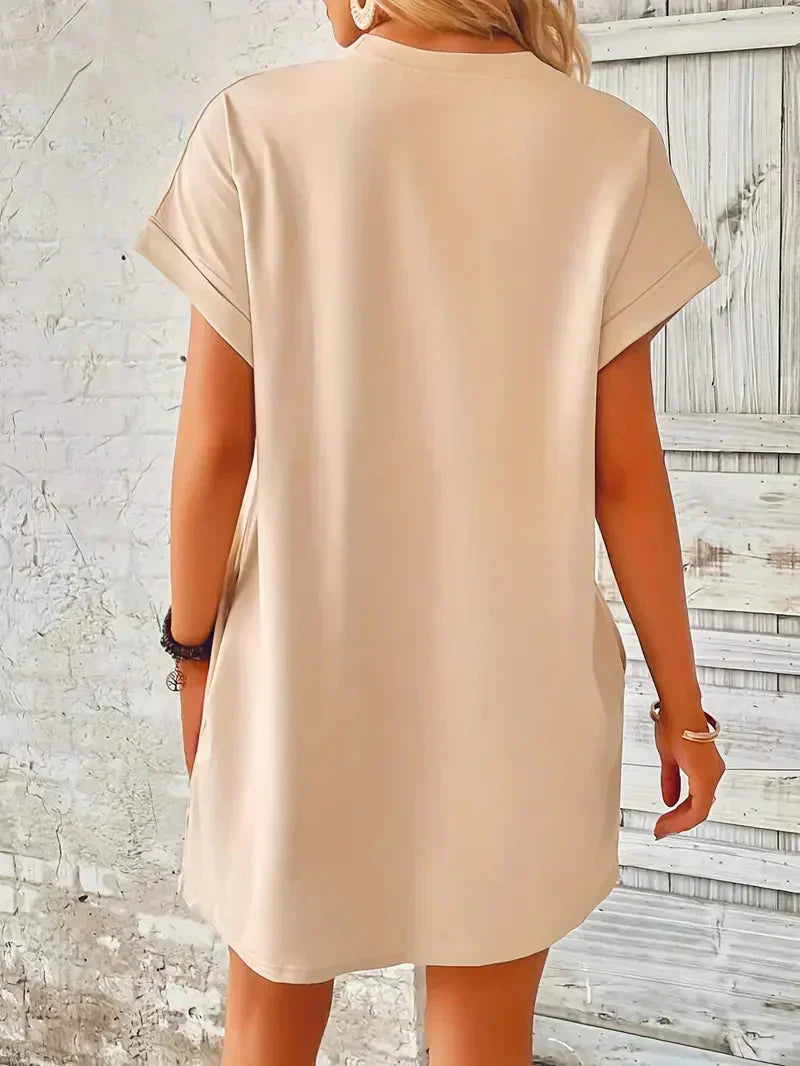 T-shirtjurk - Casual - Losse pasvorm - Minijurk - Zomerjurk-Hallo Susanne
