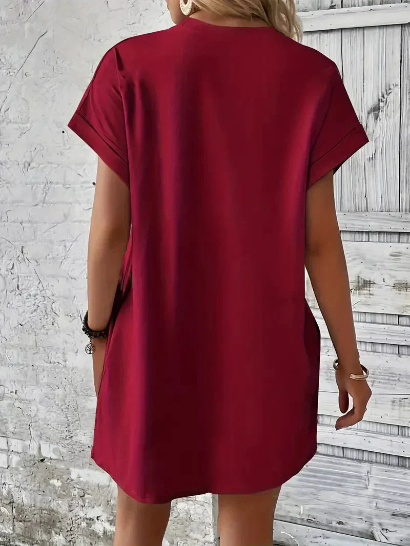 T-shirtjurk - Casual - Losse pasvorm - Minijurk - Zomerjurk-Hallo Susanne