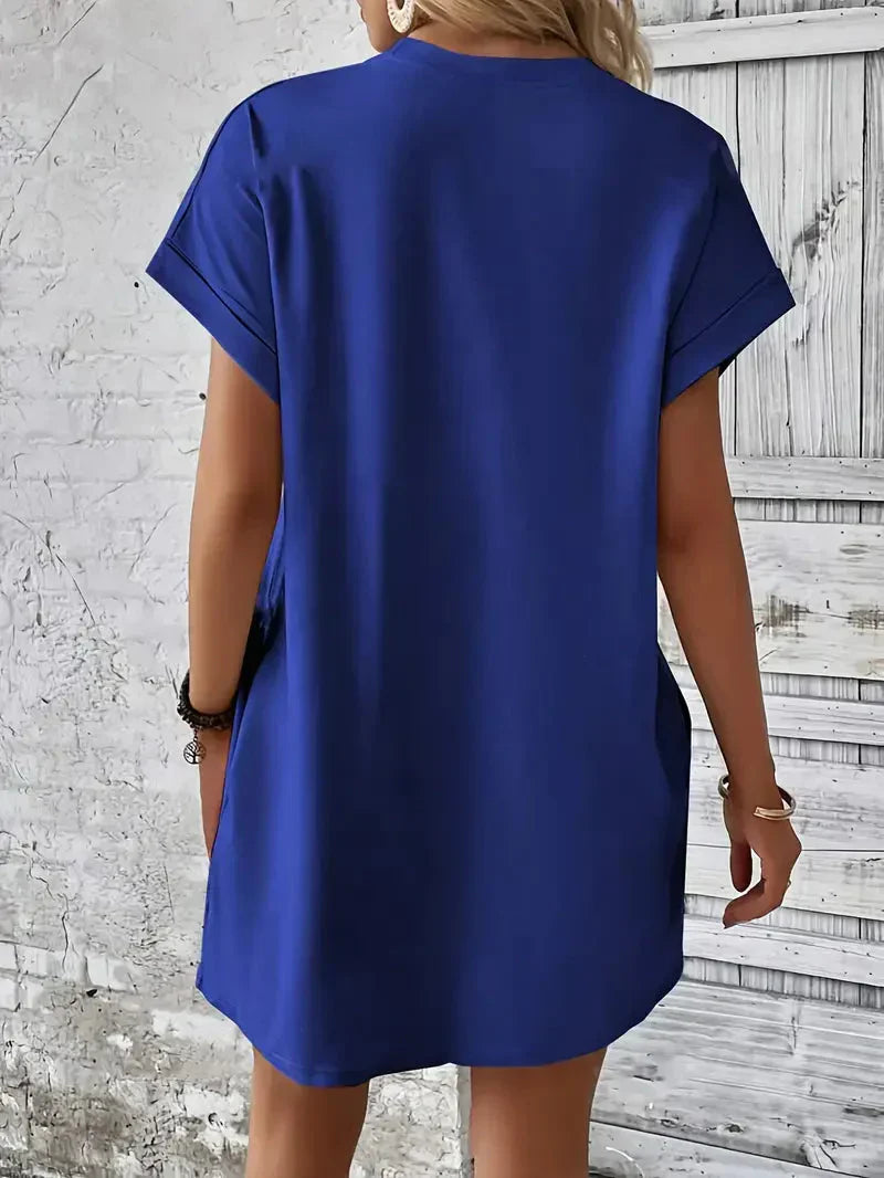 T-shirtjurk - Casual - Losse pasvorm - Minijurk - Zomerjurk-Hallo Susanne