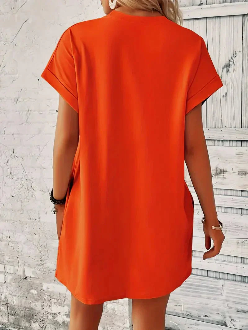 T-shirtjurk - Casual - Losse pasvorm - Minijurk - Zomerjurk-Hallo Susanne