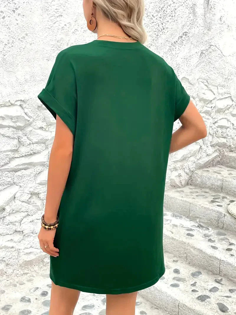 T-shirtjurk - Casual - Losse pasvorm - Minijurk - Zomerjurk-Hallo Susanne
