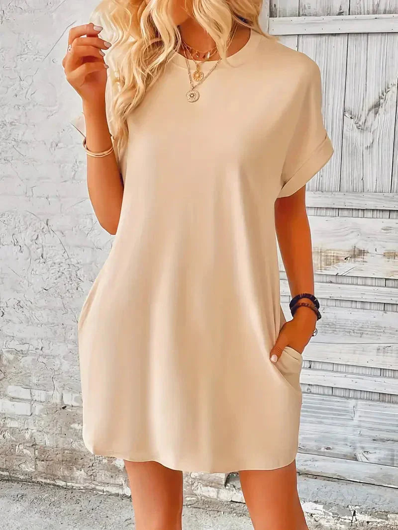 T-shirtjurk - Casual - Losse pasvorm - Minijurk - Zomerjurk-Hallo Susanne