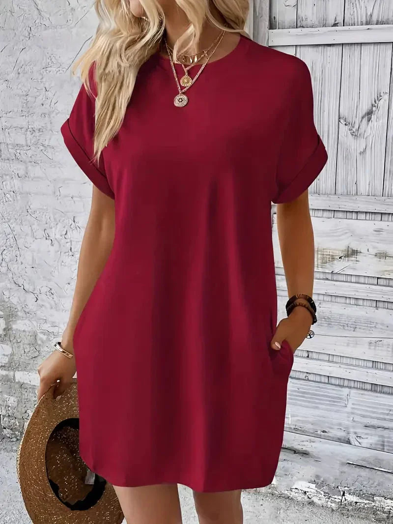 T-shirtjurk - Casual - Losse pasvorm - Minijurk - Zomerjurk-Hallo Susanne