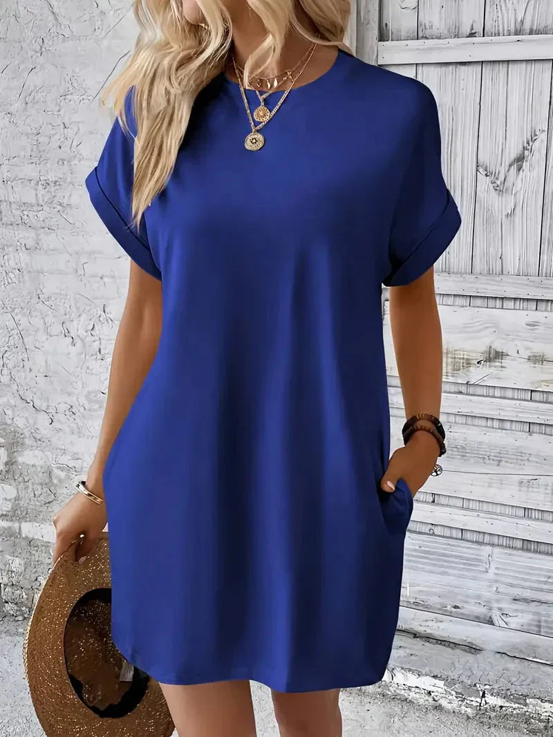 T-shirtjurk - Casual - Losse pasvorm - Minijurk - Zomerjurk-Hallo Susanne
