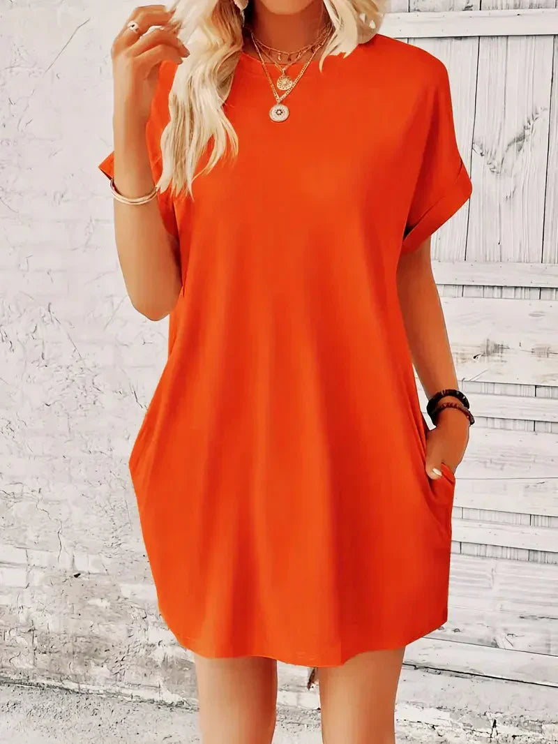 T-shirtjurk - Casual - Losse pasvorm - Minijurk - Zomerjurk-Hallo Susanne