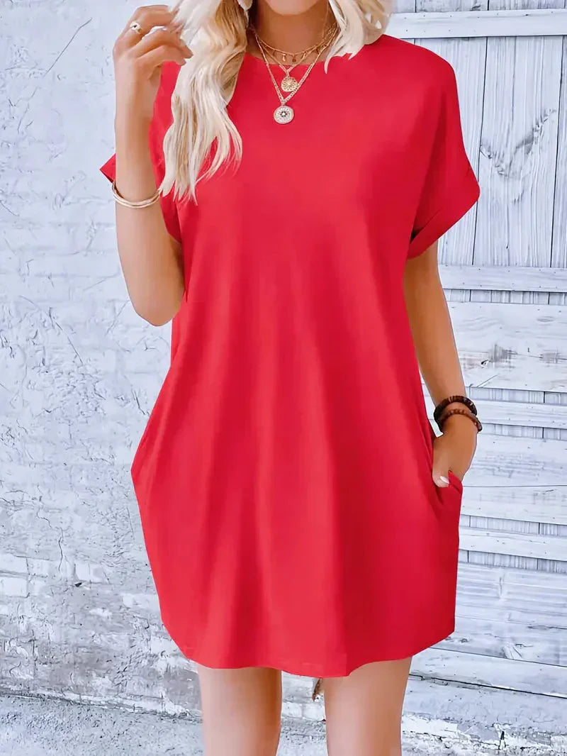 T-shirtjurk - Casual - Losse pasvorm - Minijurk - Zomerjurk-Hallo Susanne