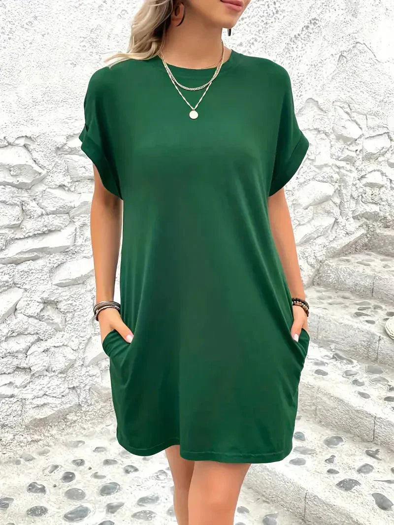 T-shirtjurk - Casual - Losse pasvorm - Minijurk - Zomerjurk-Hallo Susanne