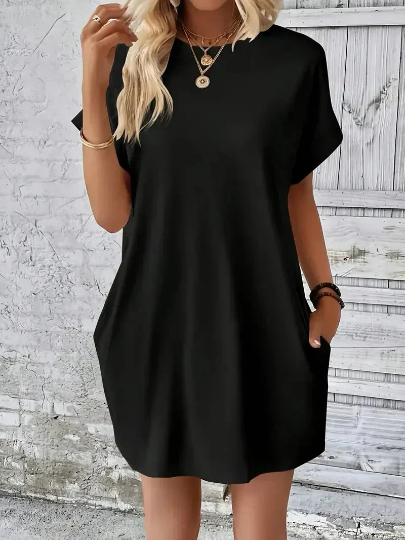 T-shirtjurk - Casual - Losse pasvorm - Minijurk - Zomerjurk-Hallo Susanne