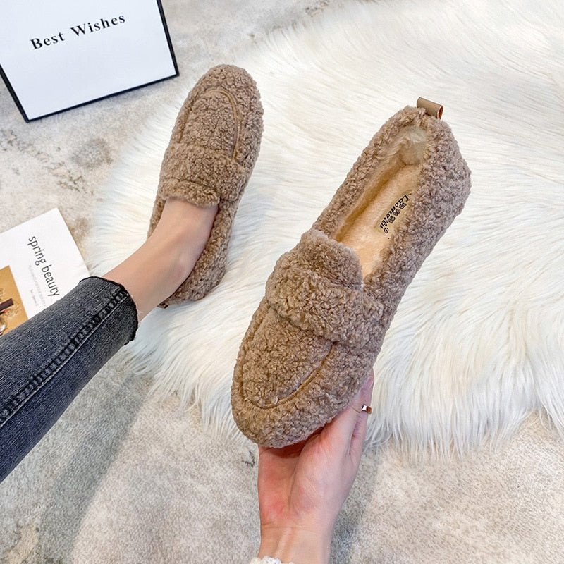 Teddy Loafers - Zachte, comfortabele loafers voor dames met antislipzool-Hallo Susanne